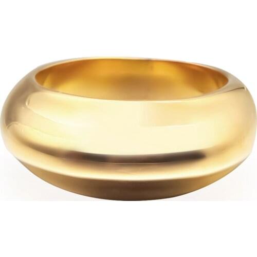 VAROLE Big Smooth Surface Rings For Women Gold Color Minimalist Elegant Ring Friends Gifts Fashion Jewelry Anillos Mujer