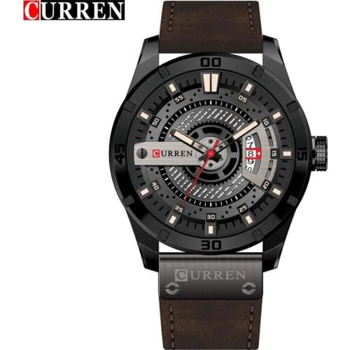 CURREN Hot Fashion Creative Watches Casual Military Quartz Sports Wristwatch Display Date Male Clock Hodinky Relogio Masculino