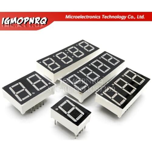 5pcs Digital tube segment Common Anode Common Cathode AS Red 1 2 3 4 Bit time digital Tube 0.56 inch 12 needles Red LED Display