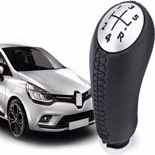 Fit For Renault Clio 3 - Clio 4 Gear Knob-Leather-Laguna/Megane 2/Scenic/5 for Kangoo Shift Lever