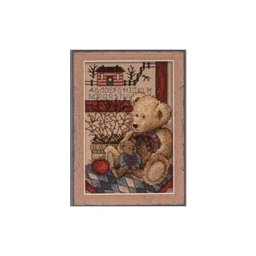 GG Top Quality Beautiful Lovely Counted Cross Stitch Kit Teddys Friend Teddy Bears Friends Dim 6887