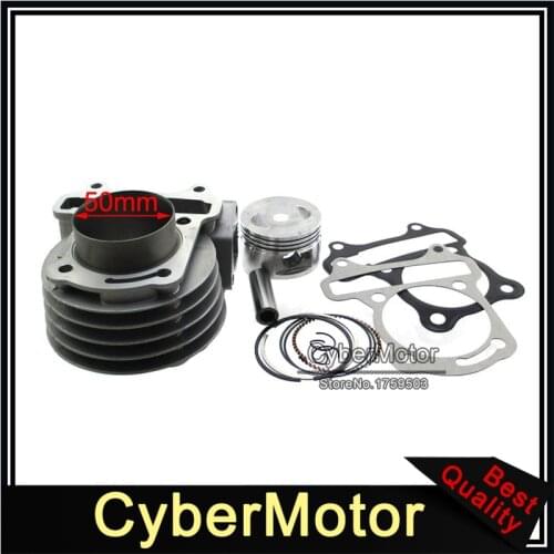 100cc Big Bore 50mm Cylinder Kit For 139QMB GY6 50cc 80cc Moped Scooter Quad ATV