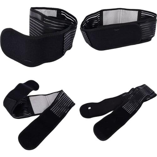 S-XL Men Tourmaline Self-heating Magnetic Therapy Waist Support Sport Waistband Fitness Breathable Brace Lower Back Safety Belt