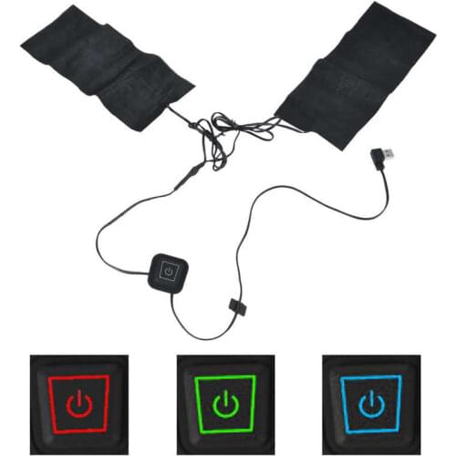 2in1 Vest Heating Pad 5V USB Electric Heating Pad Neck Lumbar Vest Warmer Heater Cloth Winter Hiking Waist Back Heating Pad