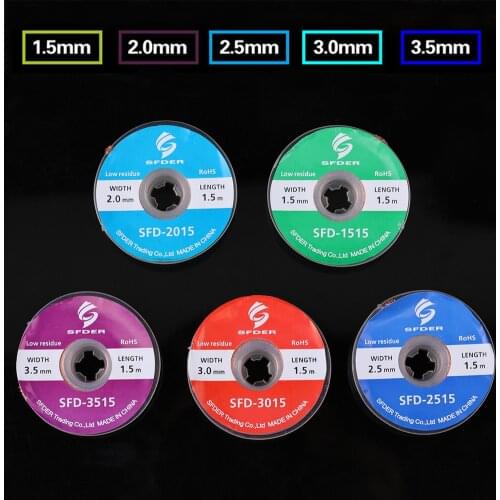Desoldering Braid Welding Solder Remover Wick 1.5/2.0/2.5/3.0/3.5mm Desoldering Wire BGA Soldering Station Repair Tools