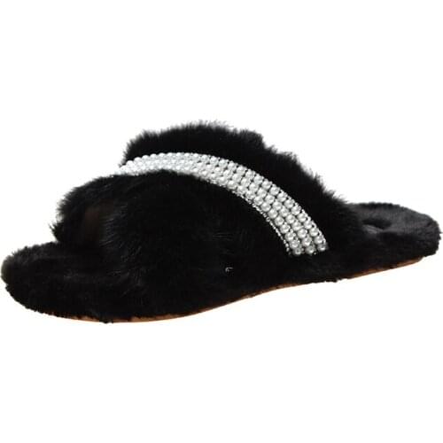 Summer Women Shoes Fur Slipper Girl Luxury Indoor Slides Flats Furry Flip Flops Women Plush Shoes Girls Slippers Sandals Hot