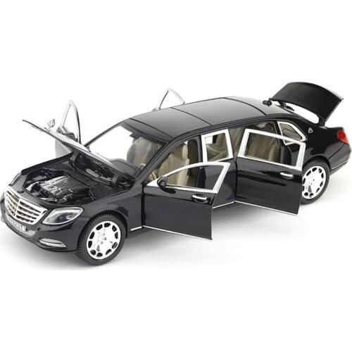 TAKARA TOMY 1:24 Model Car Boy Sound Light Toy Car Six Door Car Childrens Toy Gift Collection Mercedes Benz Maybach