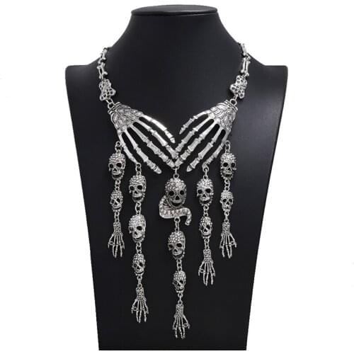 UDDEIN Vintage Maxi Long Necklace New Choker Necklace Women Party Jewelry Gift Crystal Tassel Pendant Statement Chain Collar