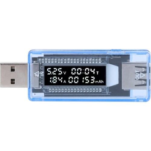 USB Detector with digital LCD for Voltmeter Amperimetro Voltage Current Volt Meter Ammeter Detector Power Bank Charger Indicator