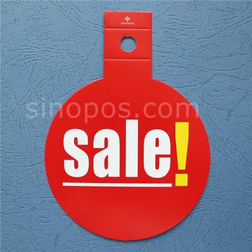 Hanger Sale Tickets, clothing coat hangers price tag sales printed swing labels promotional paper cards aisle signs shelf talker