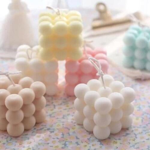 1pcs 3D Stereoscopic Silicone Candle Molds DIY Handmade Scented Candle Mold Epoxy Resin Plaster Candle Making Mould Cake Molds