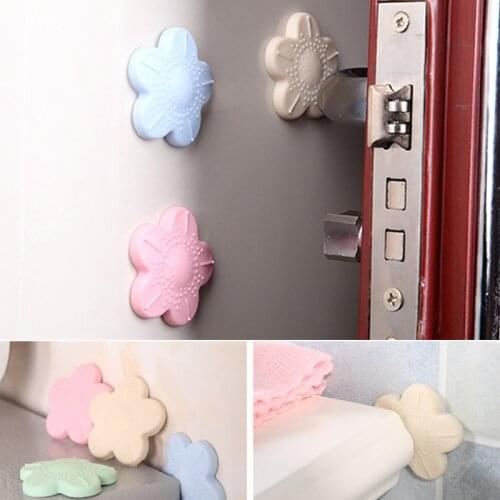 10PCS Thicken Mute Door Stopper Flower Shape Door Crash Pad Wall Protector Pads Anti Collision Pads Baby Safety Protection