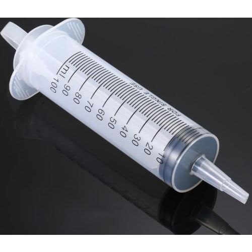100ml Multi-purpose Large Big Plastic Hydroponics Nutrient Measuring Syringe For Injectors Ink Cartridge Pets Measure