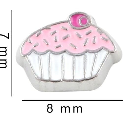 20Pcs/Lot Cake Floating Charms Hand-made DIY for Glass Lockets