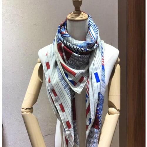 2020 new arrival autumn spring classic design 140*140 cm animal scarf 65% cashmere 35% silk scarf wrap for women lady girl