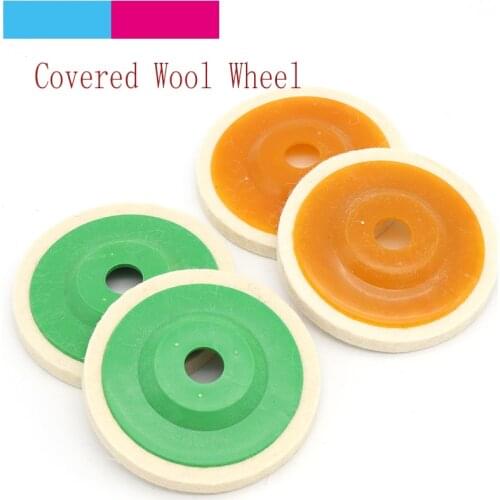 3pcs 4 Inch Wool Round Polishing Pads Buffing Angle Grinder Wheel Felt Disc Pad Set 100mm Buffer Grinding Tools Accessories