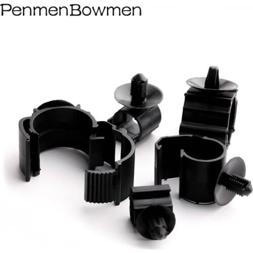 5 Sets Automobile Wiring Harness Fixing Clip Corrugated Pipe Buckle Line Rubber Airplane Head Card For Car