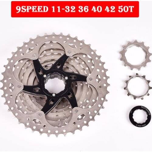 9 Speed 11-32 36 40 42 50T Bicycle Freewheel On For Scam MTB Mountain Road Bike Freewheel Cassette Cycling Flywheel Sprocket