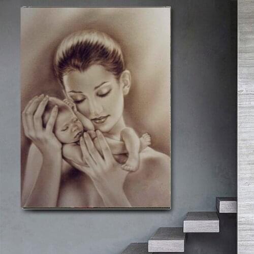 5D Baby Maternal Love Diamond Painting Full Diamond Square/Round Childrens Cross Stitch Diamond Art Bead Embroidery Kit Wall De