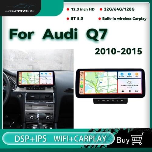 12.3 Inch Anti-glare Screen Android Car Radio For Audi Q7 2010-2014 2015 Navigation Multimedia Player Carplay Stereo Receiver