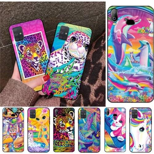 Rainbow Lisa Frank tiger horse dog Cat Custom Photo Phone Case For Samsung A10 A20 A30 A40 A50 A70 A80 A71 A91 A51 A6 A8 2018