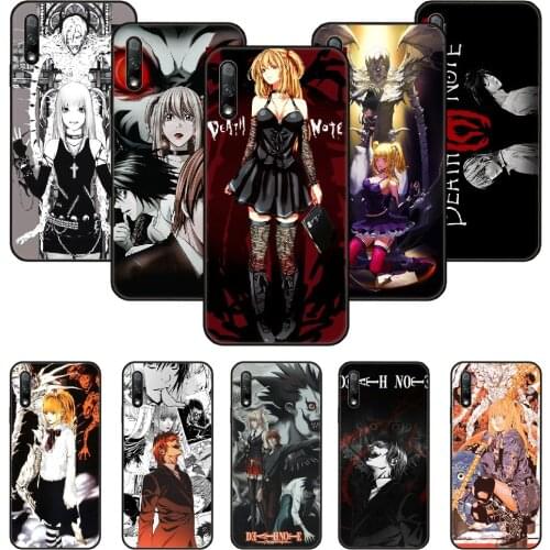 Phone Case For Huawei Honor 9X 10 9 20 8X 8A 8S 7X 7A i A Pro Play Lite Black Cover Waterproof Fashion Rem and Misa Death Note