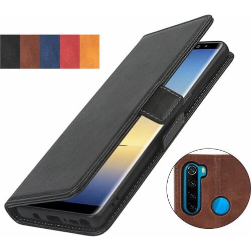 Pu leather Fitted Case for Xiaomi Redmi Note 8T card holder Wallet Cover Short-buckle Flip holster protective phone bag case GG