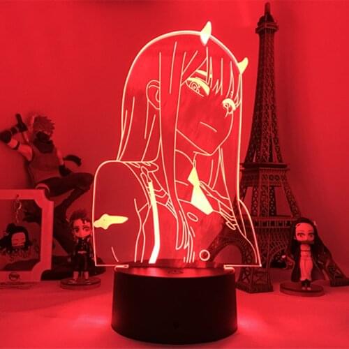 Draling in the Frank Xx Led Night Light Zreo Two Figure 3d Lamp Anime for Bedroom Decora Led Lamp Birthday Christmas Girl Gift