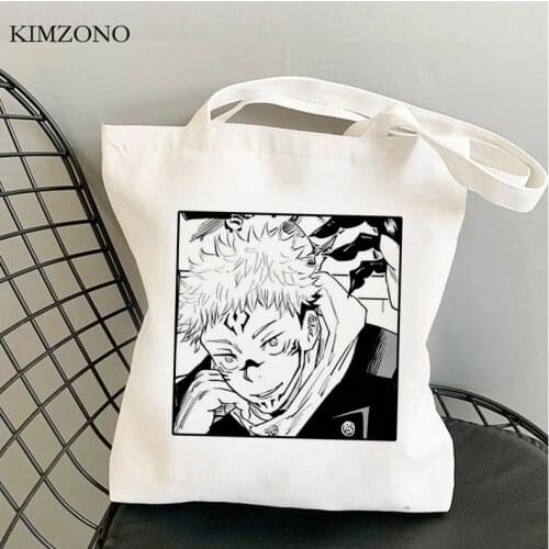 Jujutsu Kaisen shopping bag shopper bolso jute bag bolsa canvas tote bag net boodschappentas sac cabas jute sac tissu