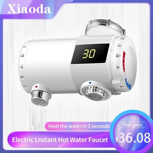 Xiaoda Electric Instant Water Heater Faucet Tap Kitchen Faucet Heater Temperature Cold Warm Adjustable Faucet Smart Home