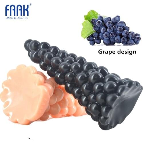 FAAK Big anal plug Dildo like Xmas tree grape design beads anal sex toys big anal dildo black dildo stuffed stopper anus massage