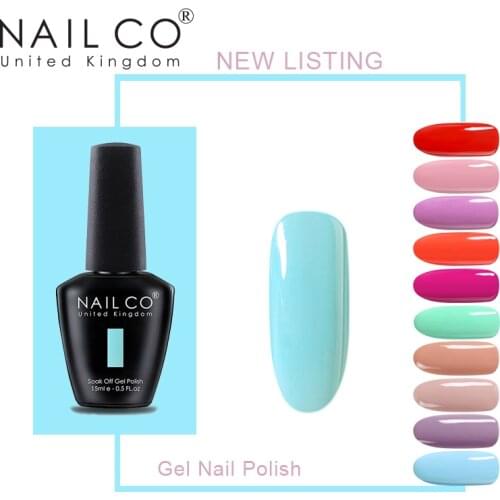 NAILCO Art 15ml Gel Nail Polish Uv Led Soak Off Gel Lacquer High Sales Colors Semi Permanent Hybrid Varnish Nail Art Salon