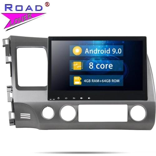 Head Unit Android 9.0 Car Multimedia Autoradio Player For Honda Civic 2006-2011 Stereo GPS Navigation Magnitola 2 Din NO DVD MP3