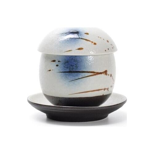 Ceramic Tableware Egg Cup Rice Bowl Tureen Casserole Arenaceous Boiler Steamed Custard Bowl Soup Stew Mug