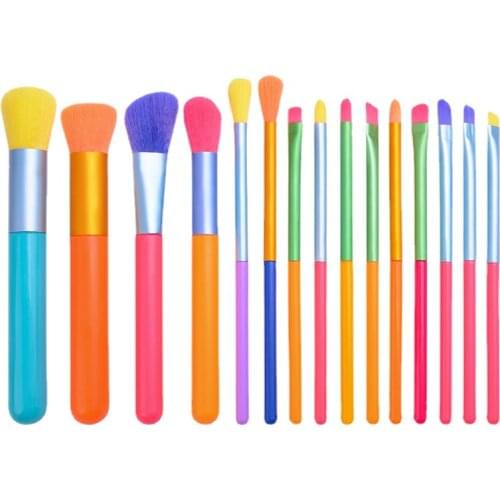 15PCS Makeup Brushes Tool Set Cosmetic Powder Eye Shadow Foundation Blush Blending Beauty Professional Make Up Brush