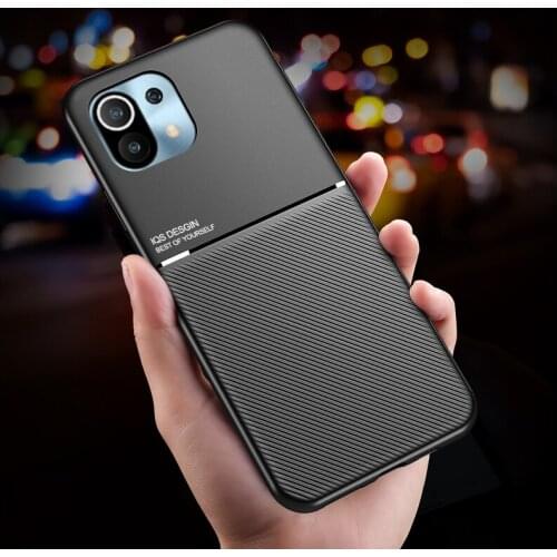 Magnetic Matte Feeling Case for Xiaomi 11 Mi 11 Xiaomi11 Xiaomi Mi11 Anti-Scratch Mobile Phone Accessories Cover Fundas