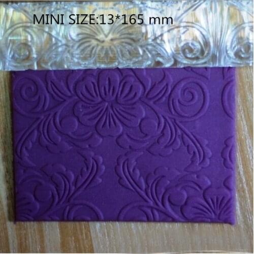 Mini Flower Acrylic Rolling Pin Fondant Cake Decorating Tools Cake Sugarcraft Embossing Tools Dia*L(13*165mm)
