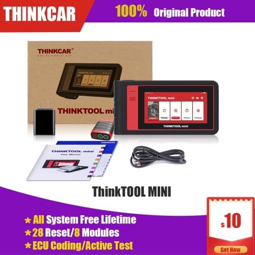 THINKCAR Thinktool Mini OBD2 Scanner Professional Auto Scanner ECU Coding Active Test Automotive Diagnostic Tools Free Shipping