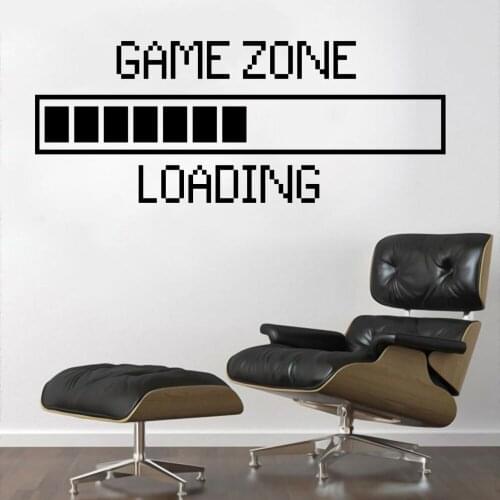 Game Zone Loading Sticker Wall Art Game Sticker For Home Living Room And Game Room Decoration A002835