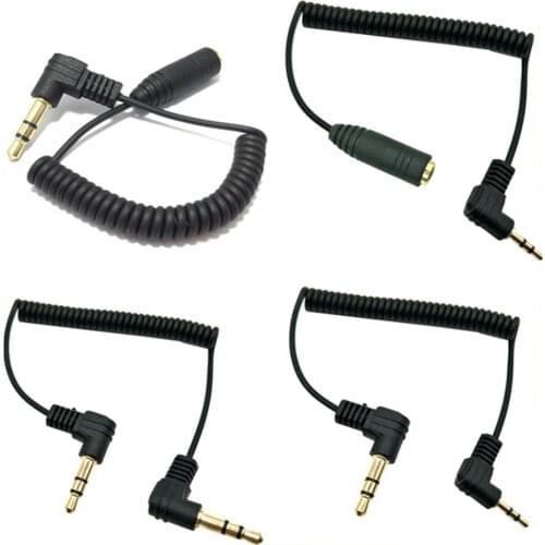 3 Pole stereo 2.5mm Male to 3.5 mm Female Jack 90 Right Angled Male To Female Audio Adaptor Cable Cord