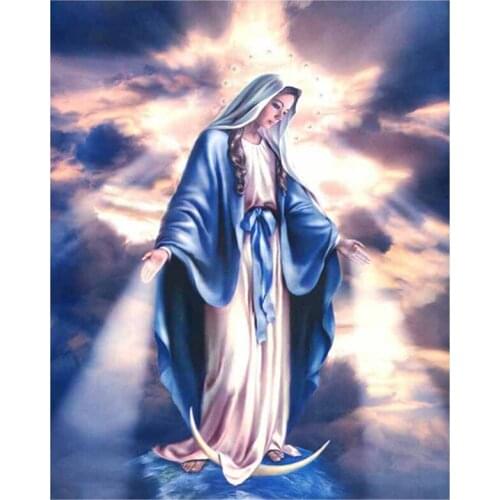 Full 5d Diy Diamond Painting -Madonna- Square Mosaic Picture Stitch Embroidery Handmade Children Home Decorations Gift