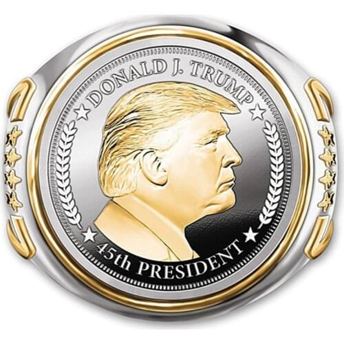 Dropshipping Trump Ring Most Recent Jewelry American President Mens Cool Biker Ring 2021