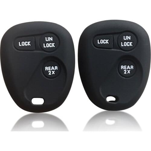 Silicone Car Key Cover For GMC Sierra Sonoma Yukon For Chevrolet Blazer S10 Silverado Suburban Tahoe Key Holder Accessories Case