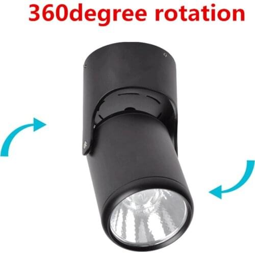 COB 10W 20W Surface Mounted LED Downlight LED Lighting Warm/Natural/Cold White LED Indoor light With 360 Degree Rotation Feature