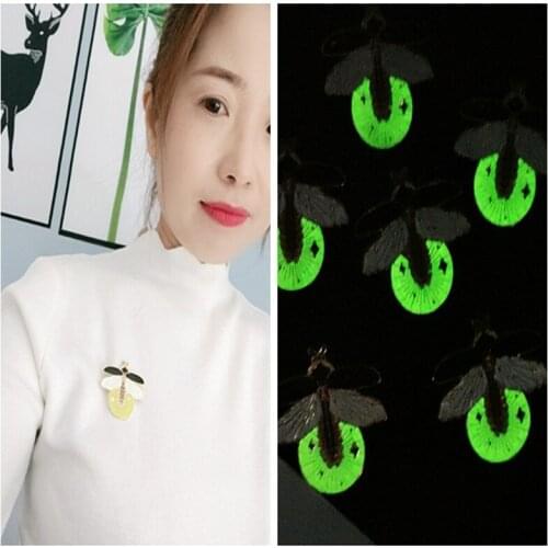 Cloud ornament firefly luminous Brooch personality trend Enamel Badge temperament animal accessories Brooch new female