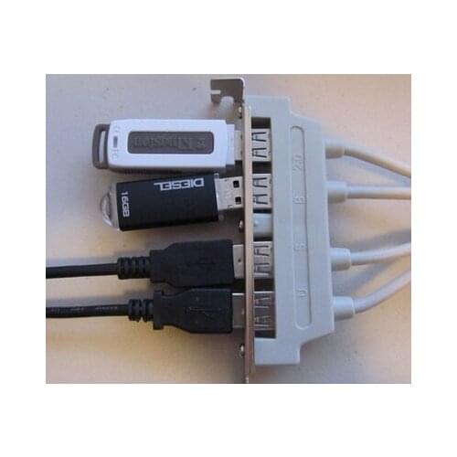 High Quality UK MainBoard 4 Port USB 2.0 to 9 Pin Header Bracket Extension Cable