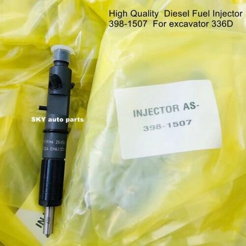 High Quality Diesel Fuel Injector 398-1507 For excavator 336D （2pcs)