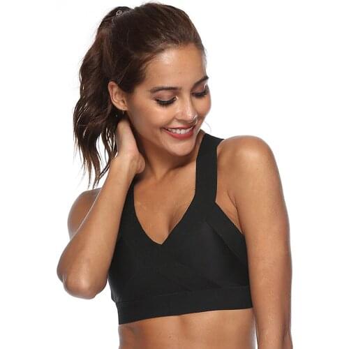 Women Lingeries Brassiere for Women X-Type Bra Workout Underwear Sportwear Shockproof Bras Wide Shoulder Strap Sexy Brassiere