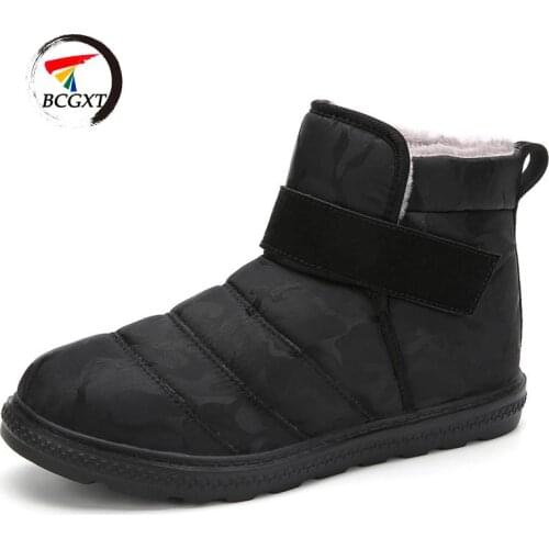 Winter Outdoor Camouflage Snow Boots Non-slip Couple Shoes Waterproof Windproof Warm Shoes Men And Women Cotton Boots 36-47