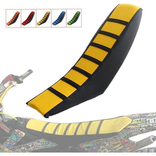 2020 Motorcycle Striped Rubber Soft-Grip Gripper Soft Seat Cover For Kawasaki KX250 KX450 KX65 KX85 KLX KLR KXF 110 250 450 650